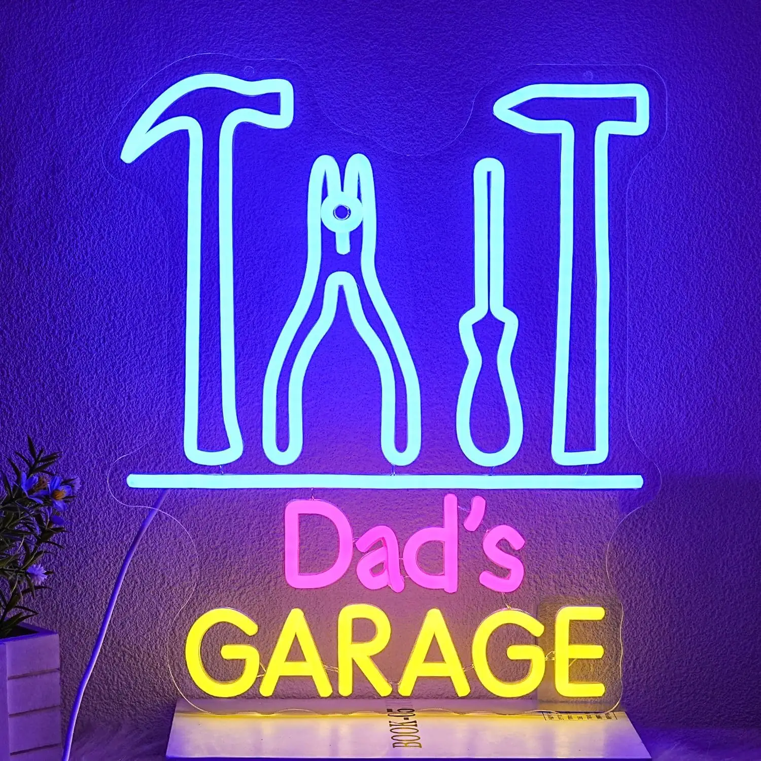 Auto Repair Shop Signs - Dad's Garage Neon Sign USB Powered