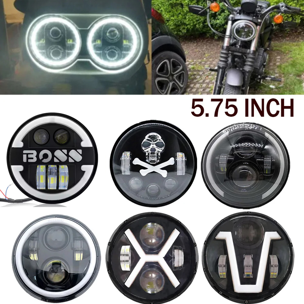 Headlight Aiming Tool - 5.75 inch Motorcycle LED Headlight with