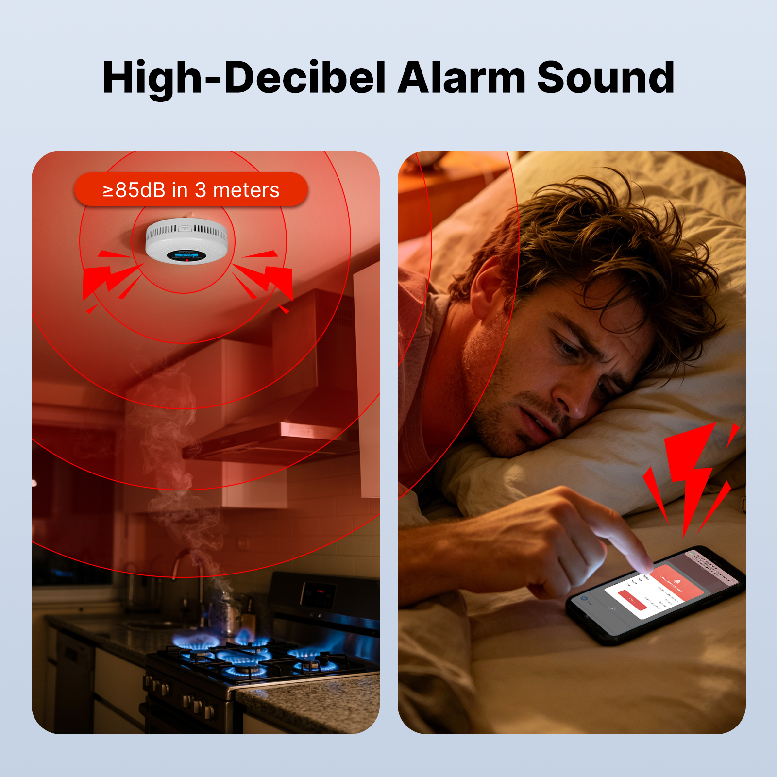 MOES Tuya Zigbee Smart Smoke C - Smoke Leak Detector ulasan dan harga