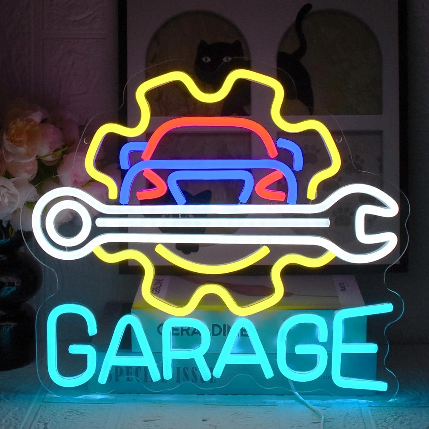 Garage Neon Sign USB Powered L - Auto Repair Shop In ulasan dan harga