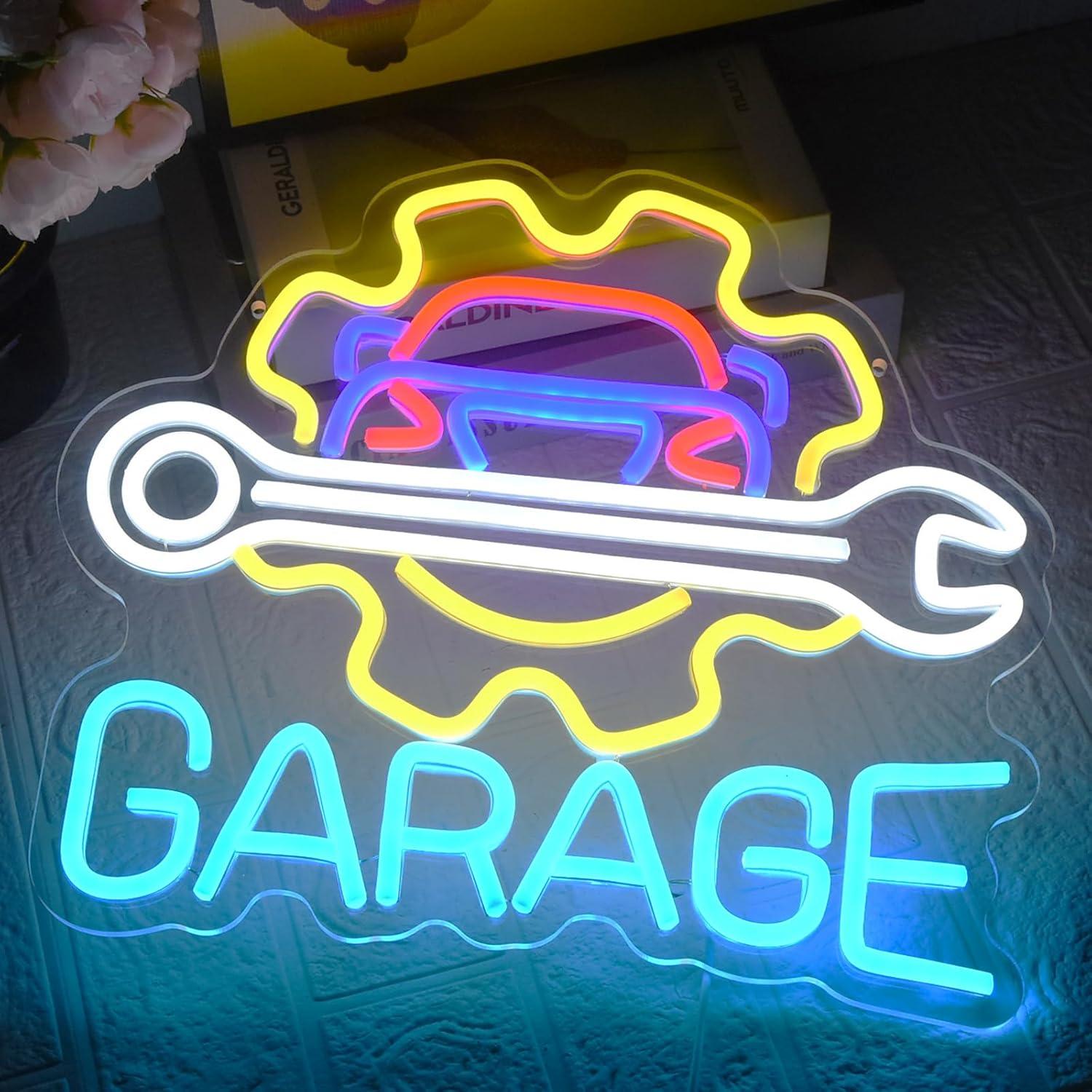Garage Neon Sign USB Powered L - Auto Repair Shop In ulasan dan harga
