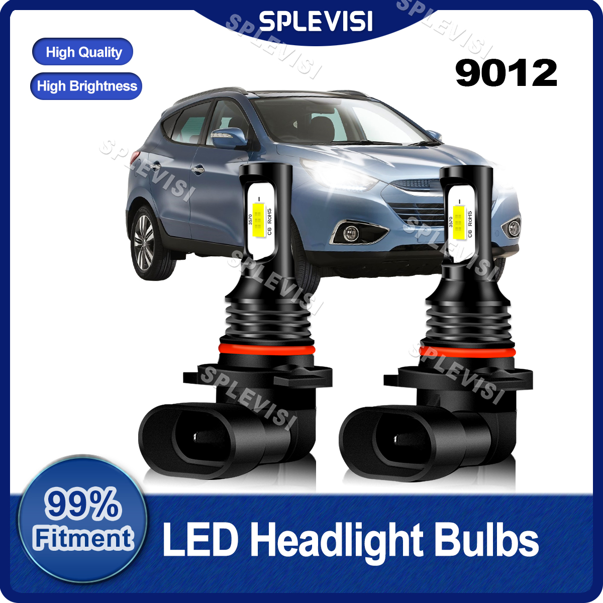 2PCS Car Fitment LED Headlight - Headlight Aiming Tool ulasan dan harga