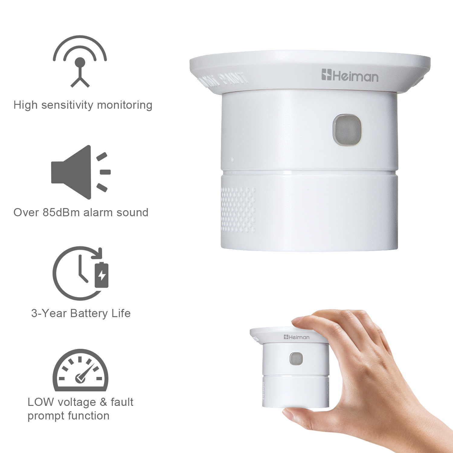 HEIMAN Zigbee Carbon monoxide  - Smoke Leak Detector ulasan dan harga