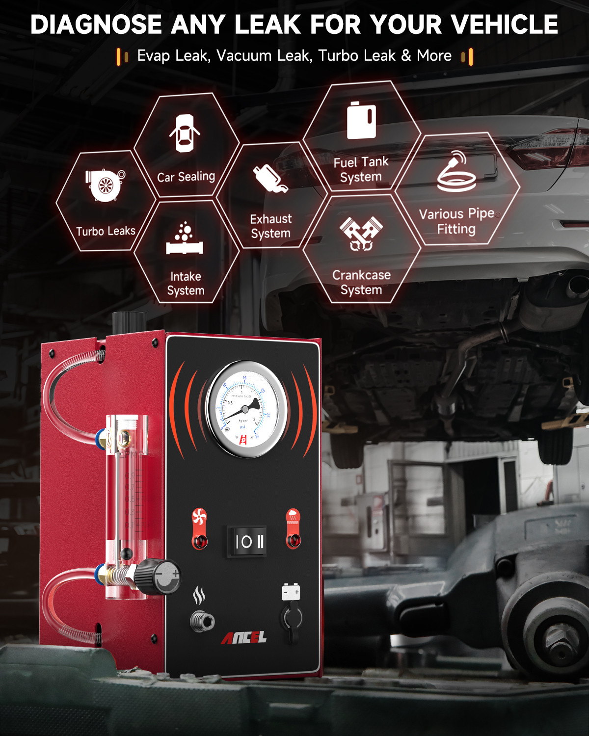 ANCEL S300 Car Smoke Leak Dete - Smoke Leak Detector ulasan dan harga