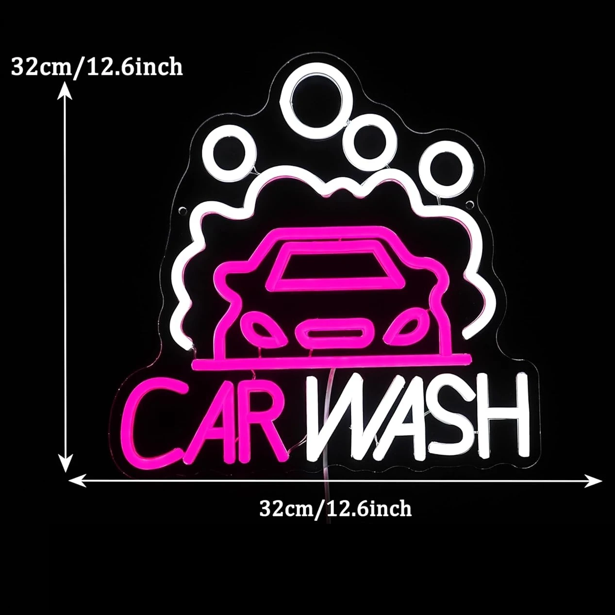 Sedan LED Neon Light Car Wash  - Auto Repair Shop Signs ulasan dan harga