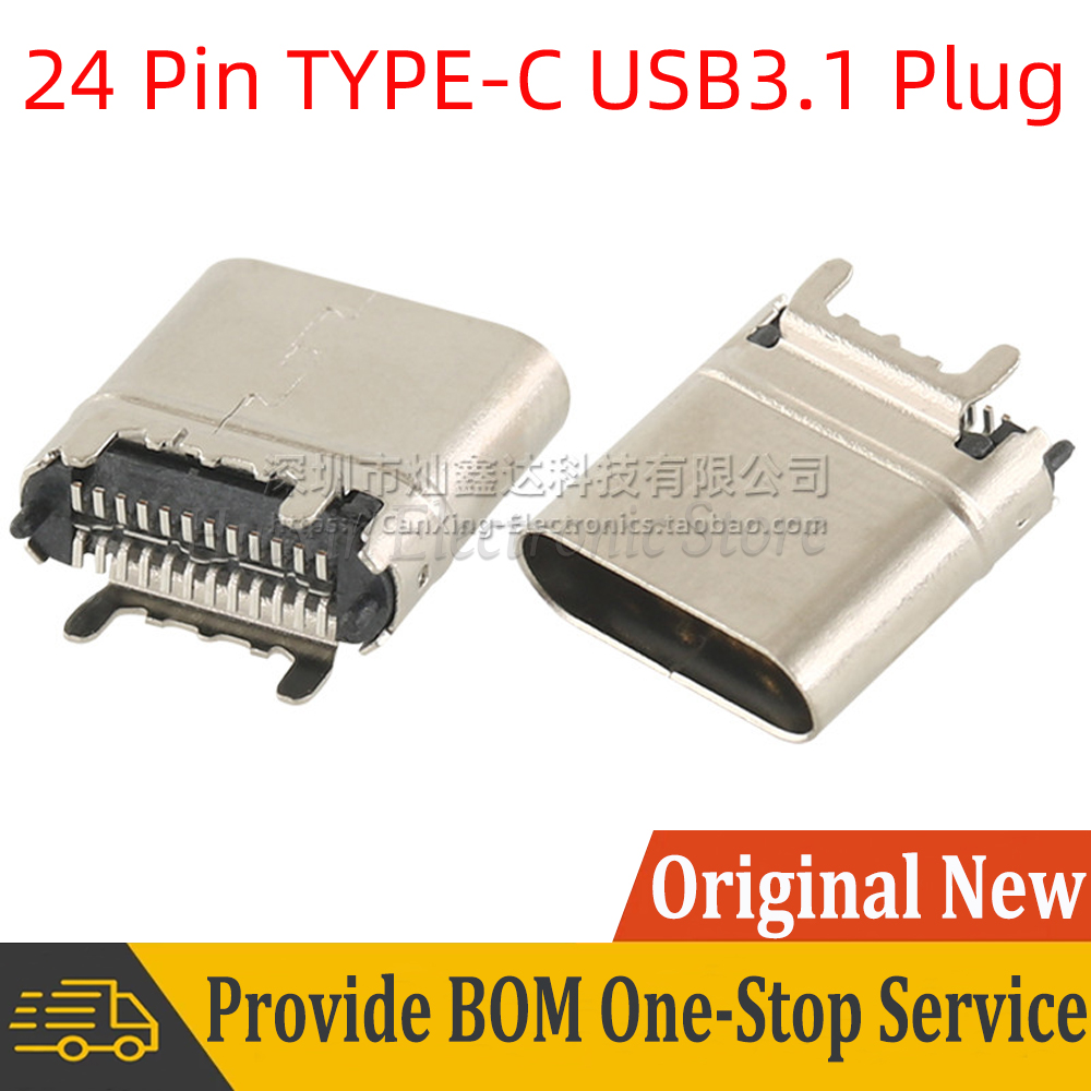 5pcs Type C 24 Pin Female Vert - Transmission Jack Adapter ulasan dan harga