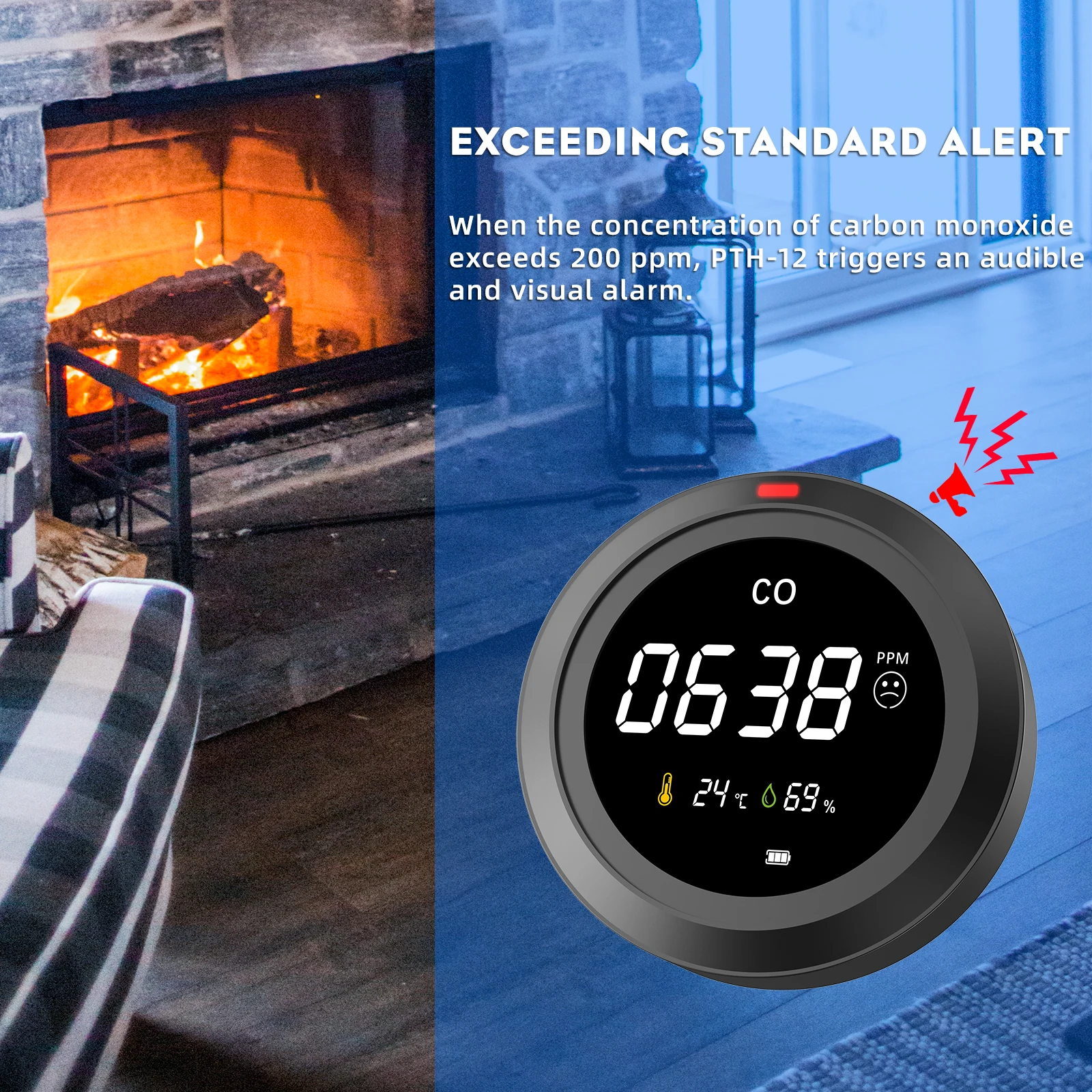 FABISENSE Portable CO Detector - Smoke Leak Detector ulasan dan harga