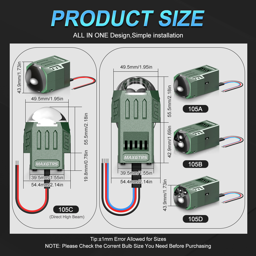 Double Laser 1.5inch Bi Led Mo - Headlight Aiming Tool ulasan dan harga