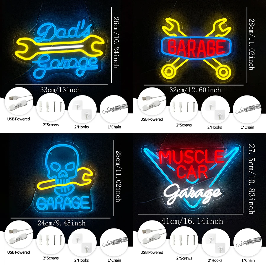 Light Up Sign For Man Cave,Aut - Auto Repair Shop Signs ulasan dan harga