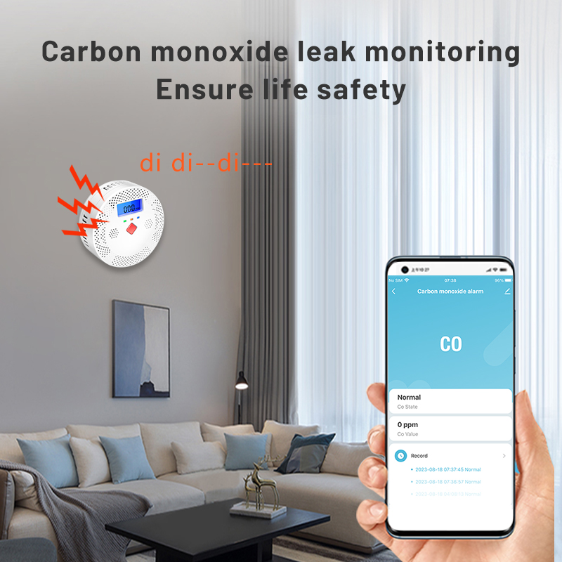 Tuya WiFi Smart Carbon Monoxid - Smoke Leak Detector ulasan dan harga