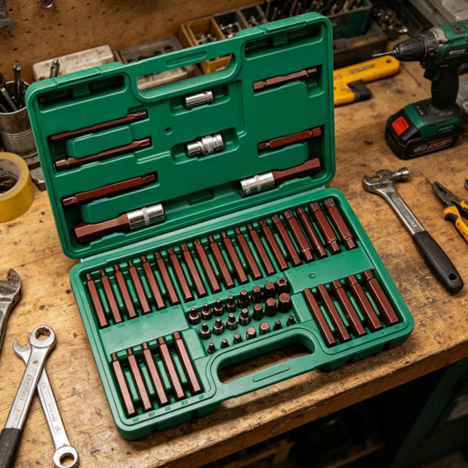 60 Pieces Star Drive Bit Set H - Auto Repair Shop In ulasan dan harga