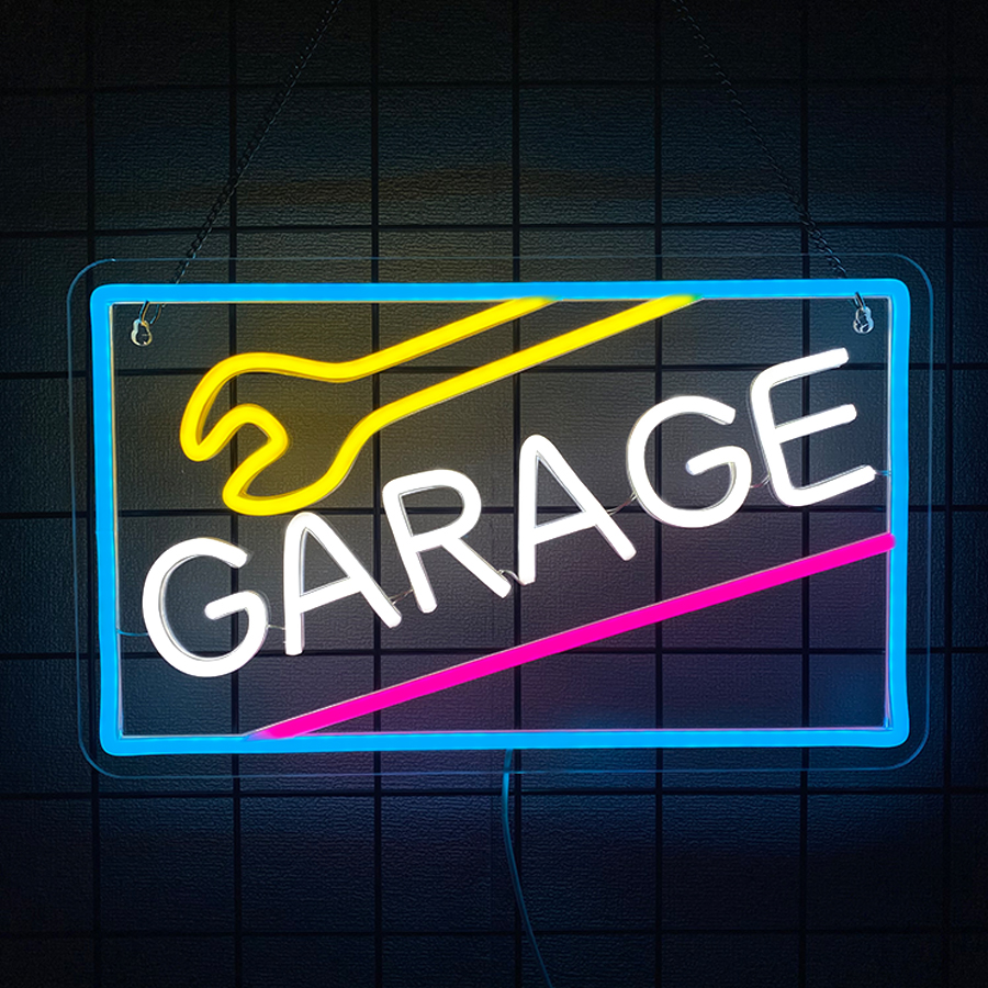 Garage Neon Sign For Wall Deco - Auto Repair Shop Signs ulasan dan harga
